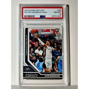 Victor Wembanyama 2023-24 Panini #85 NBA Rookie Card 1 of 6841 PSA 8 Near-Mint